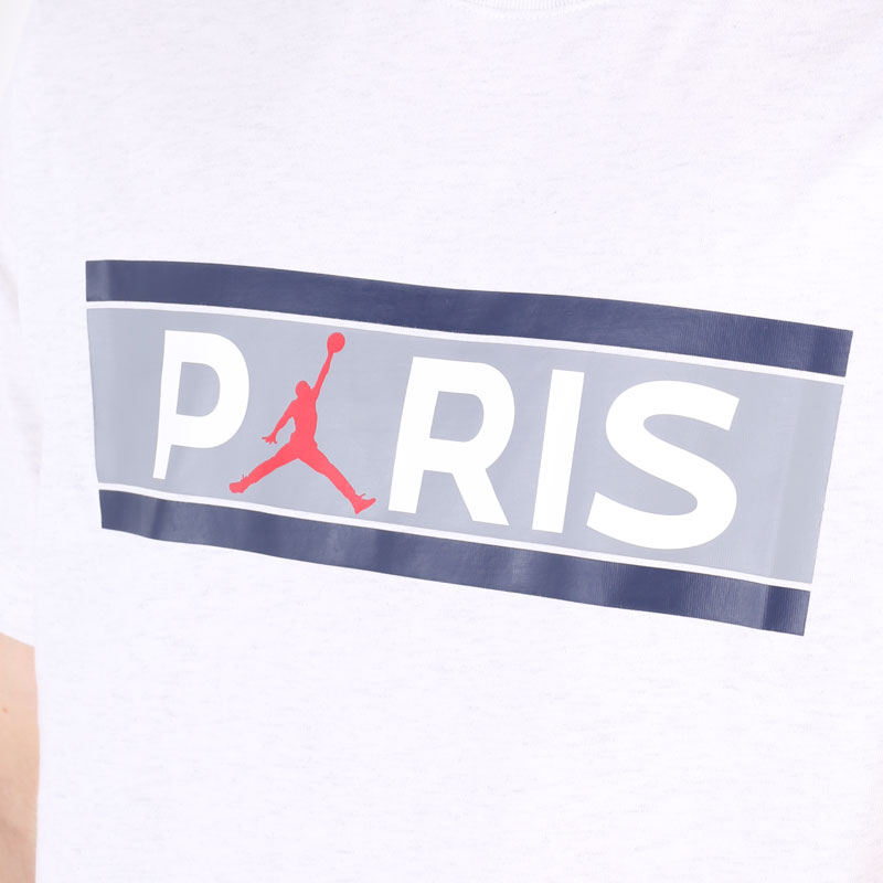 Мужская футболка Jordan Paris Saint-Germain Wordmark Tee (DB6510-051)  - цена, описание, фото 2